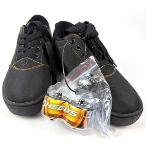 NWOT Heelys Pro 20 Rainbow Stitch Unisex Youth Sz 4 Black Roller Skate Shoes SEE